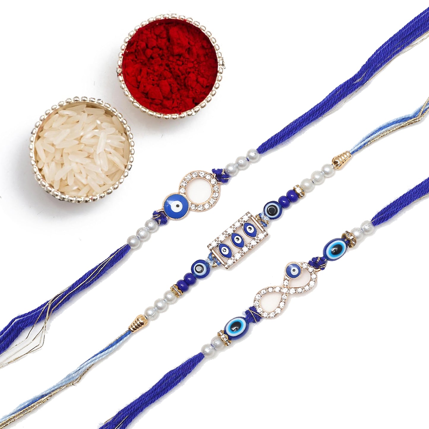 Meenakari Evil Eye Rakhi