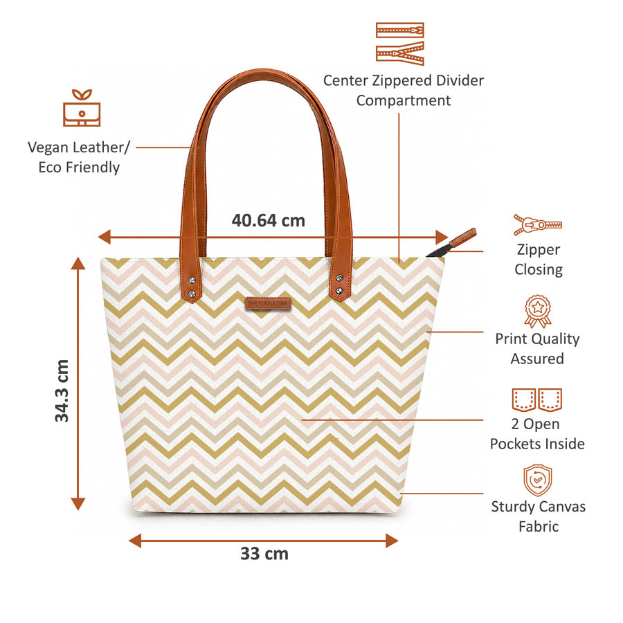 Autumn Vibes Oversized Tote Bag For Women