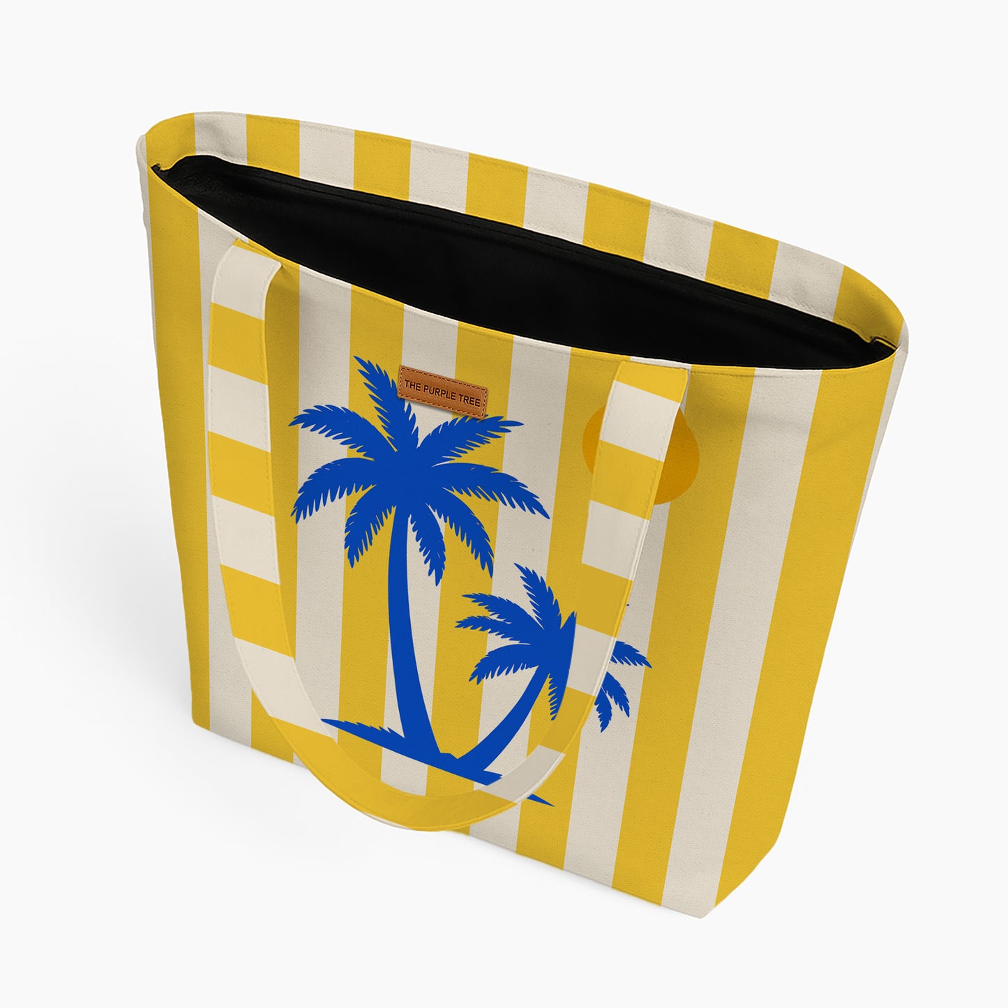 GOLDEN COAST PALM TOTE