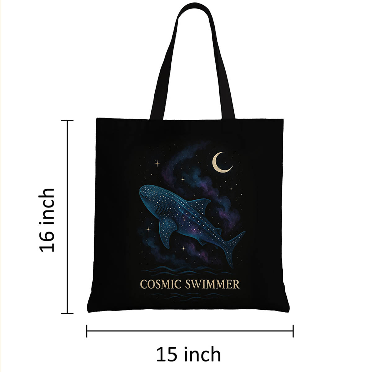 Cosmic Whaleshark Tote Bags