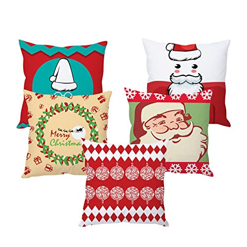 Polyester Blend Christmas Cushion Cover