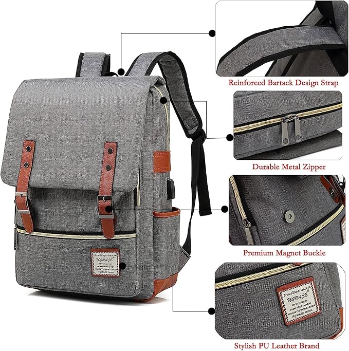 Travel Backpack with USB Charging