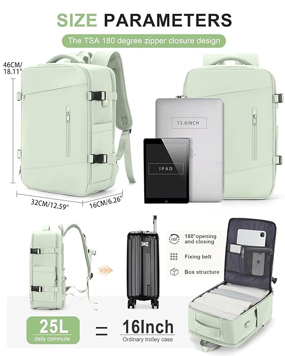 CloudPop Travel Backpack (Green)