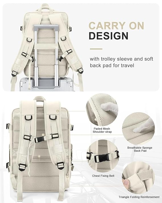 CloudPop Travel Backpack(Off White)
