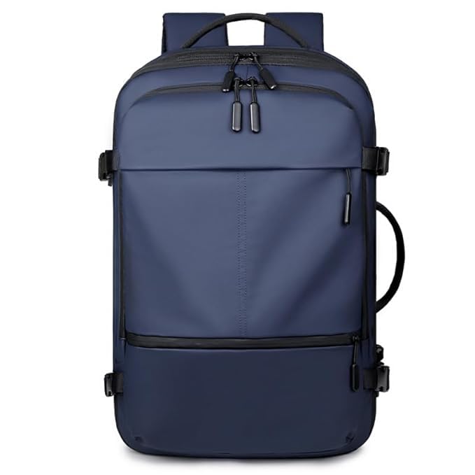PebblePac 40L Travel Laptop Backpack(Blue)