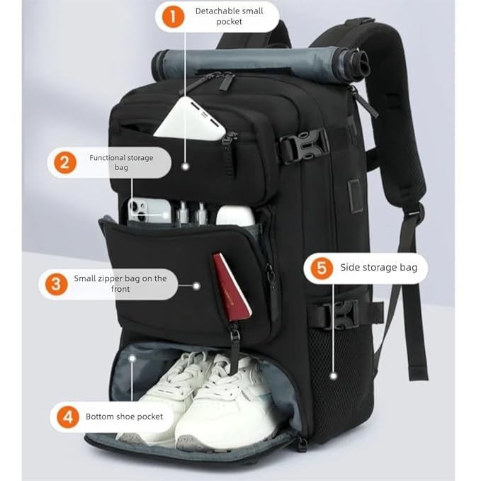 Travel Backpack (Black)