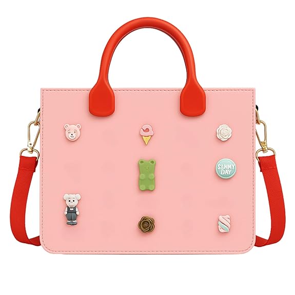 Customizable Color Block Tote Bag