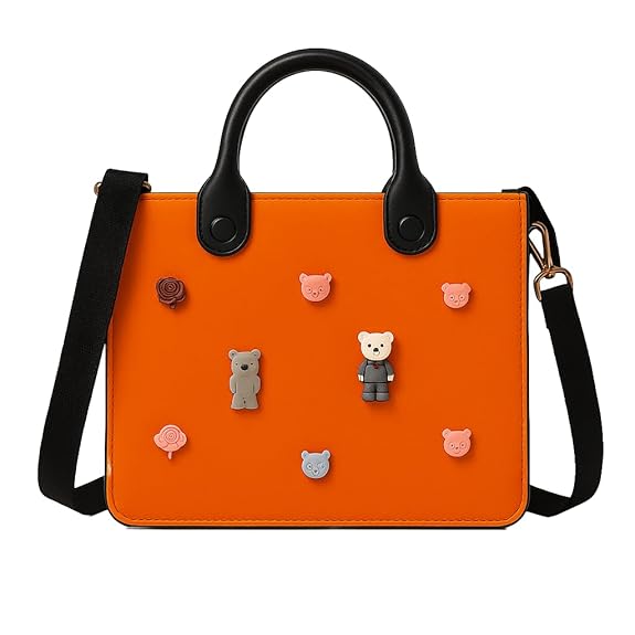 Customizable Color Block Tote Bag
