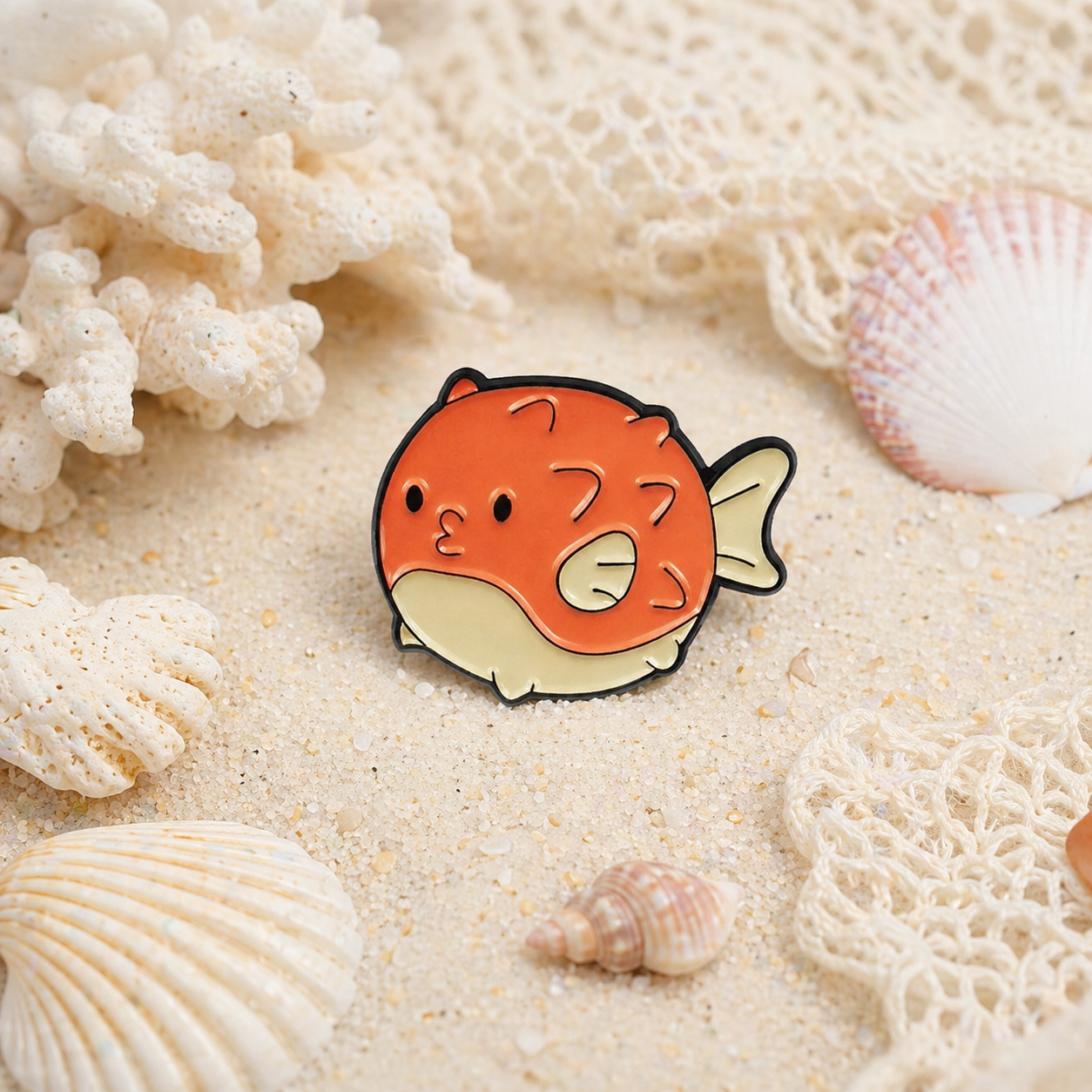 Pufferfish Enamel Pin