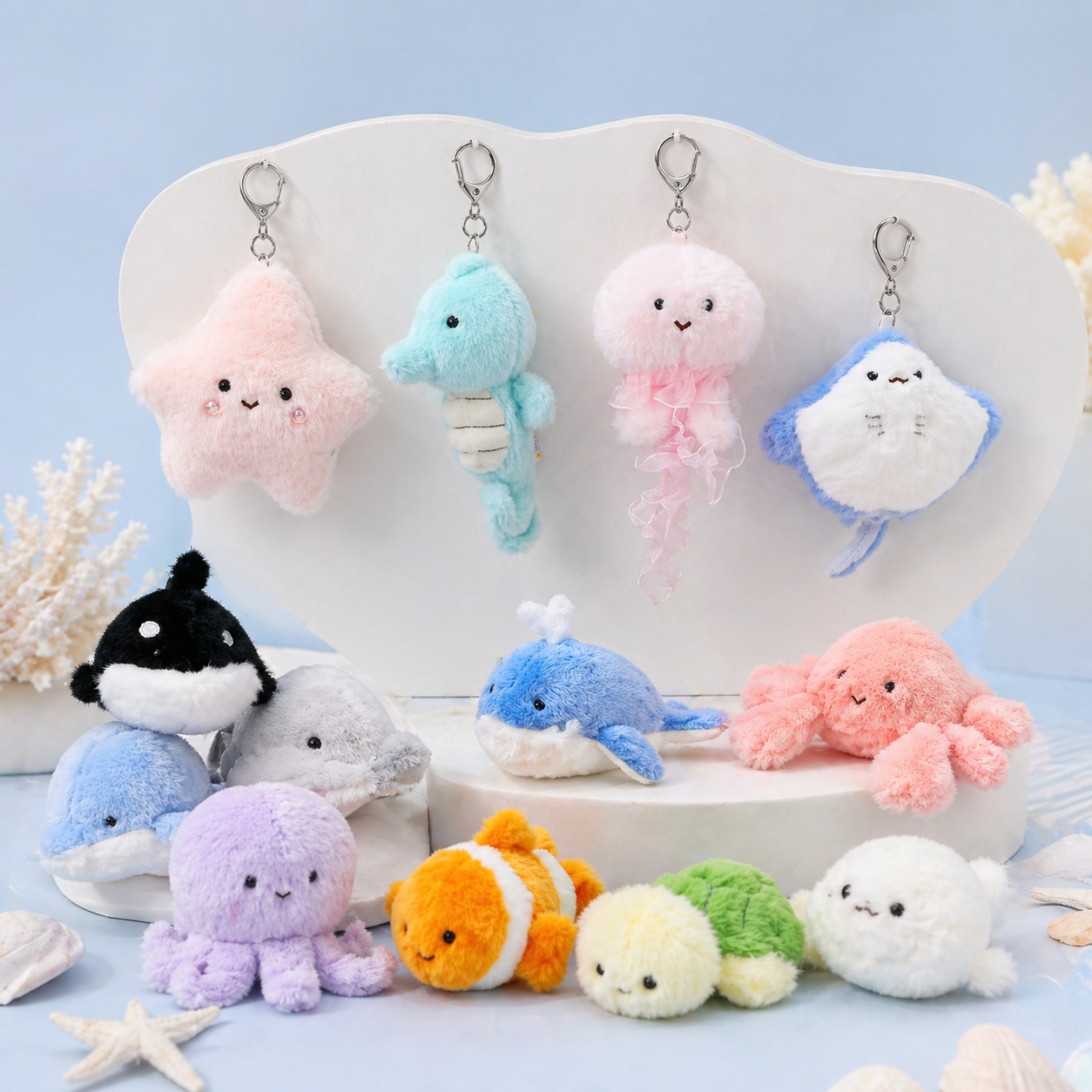 Clownfish Plush Keychain