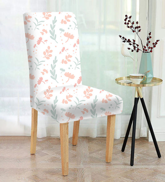 A chair with a beautiful floral pattern, adding a touch of elegance to any room decor.