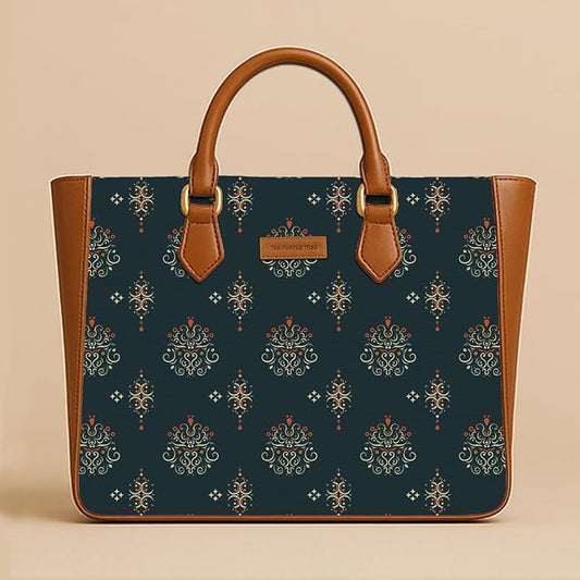 Emerald Royale Vegan Leather Handbag