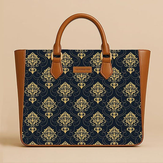 Aurelia Gold Vegan Leather Handbag