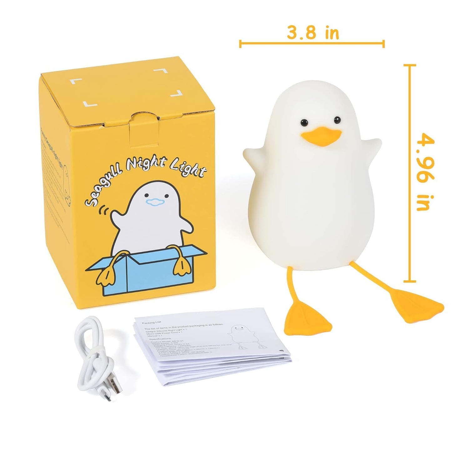 A white duck stands beside a box and a charger, showcasing an unusual yet charming scene in a serene setting.