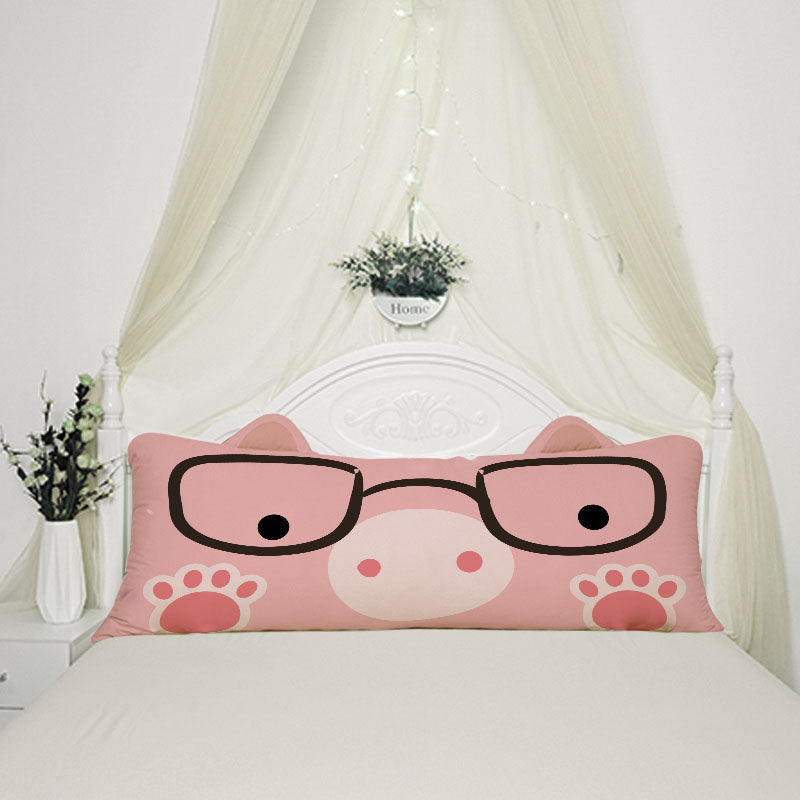 A cute penguin face on a cozy pillow. Perfect for snuggling and adding a touch of whimsy to your decor!