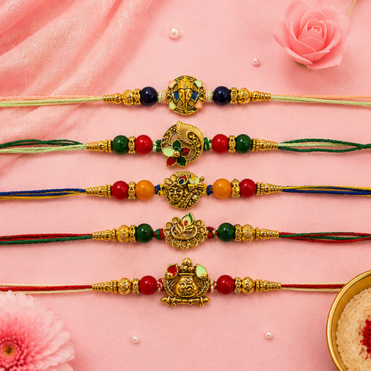 Premium Divine Rakhi Set of 5
