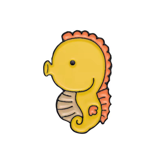 Chubby Seahorse Enamel Pin