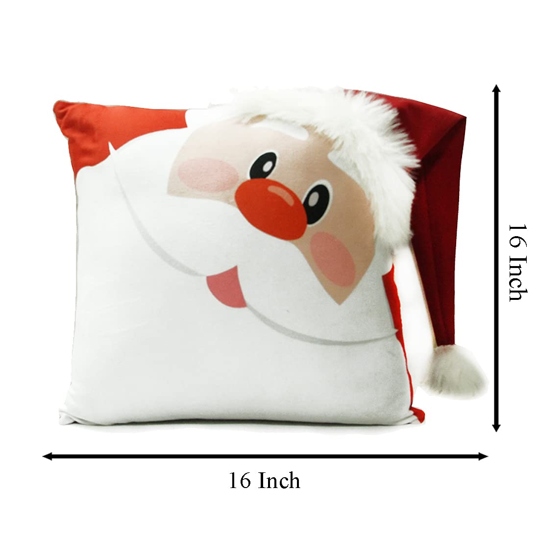 Get into the Christmas spirit with this Santa Claus face pillow.