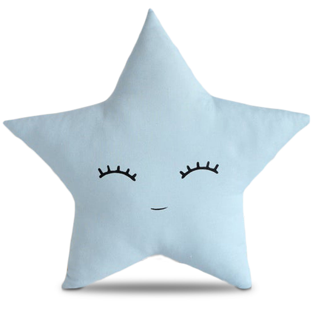 pillow with star design, perfect for adding a touch of whimsy to your bedroom decor.