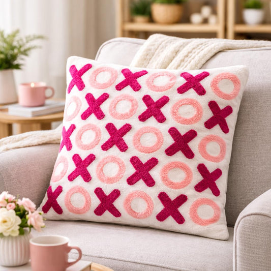 XOXO Tufted Velvet Cushion