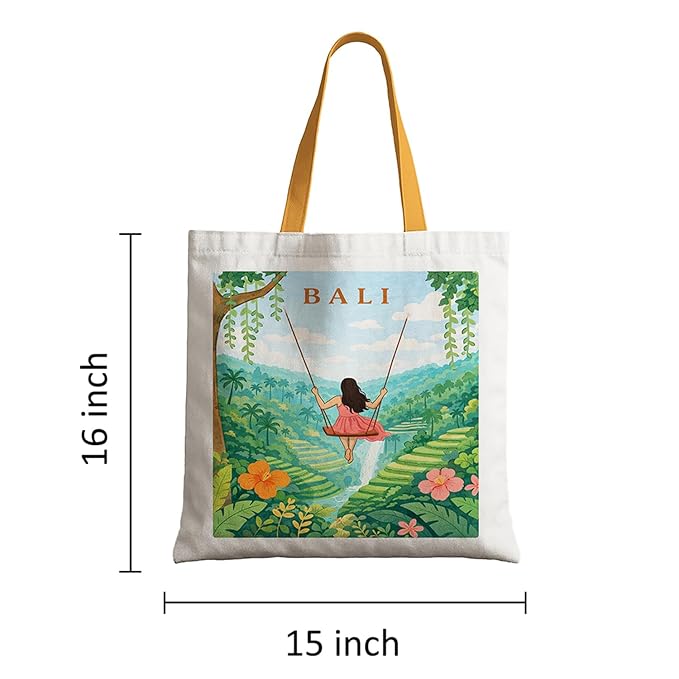 Printed Canvas Tote Bag