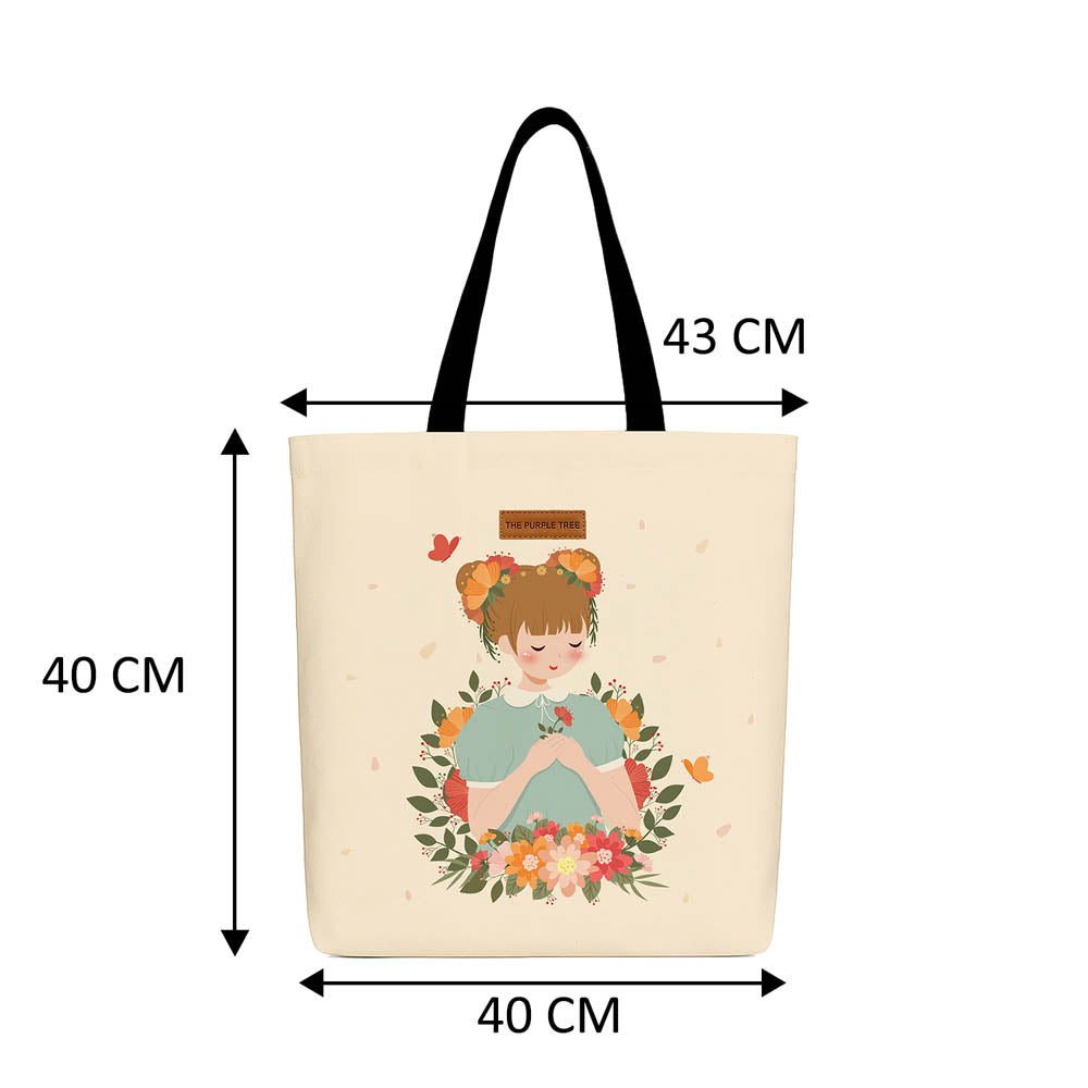 Little Girl Wide Tote Bags