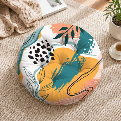 Abstract Art Printed Round Chair Cushion