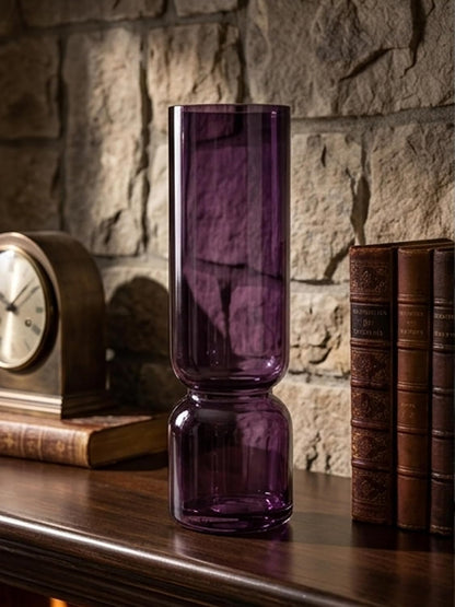 Mulberry Wine Hourglass Flower Vase