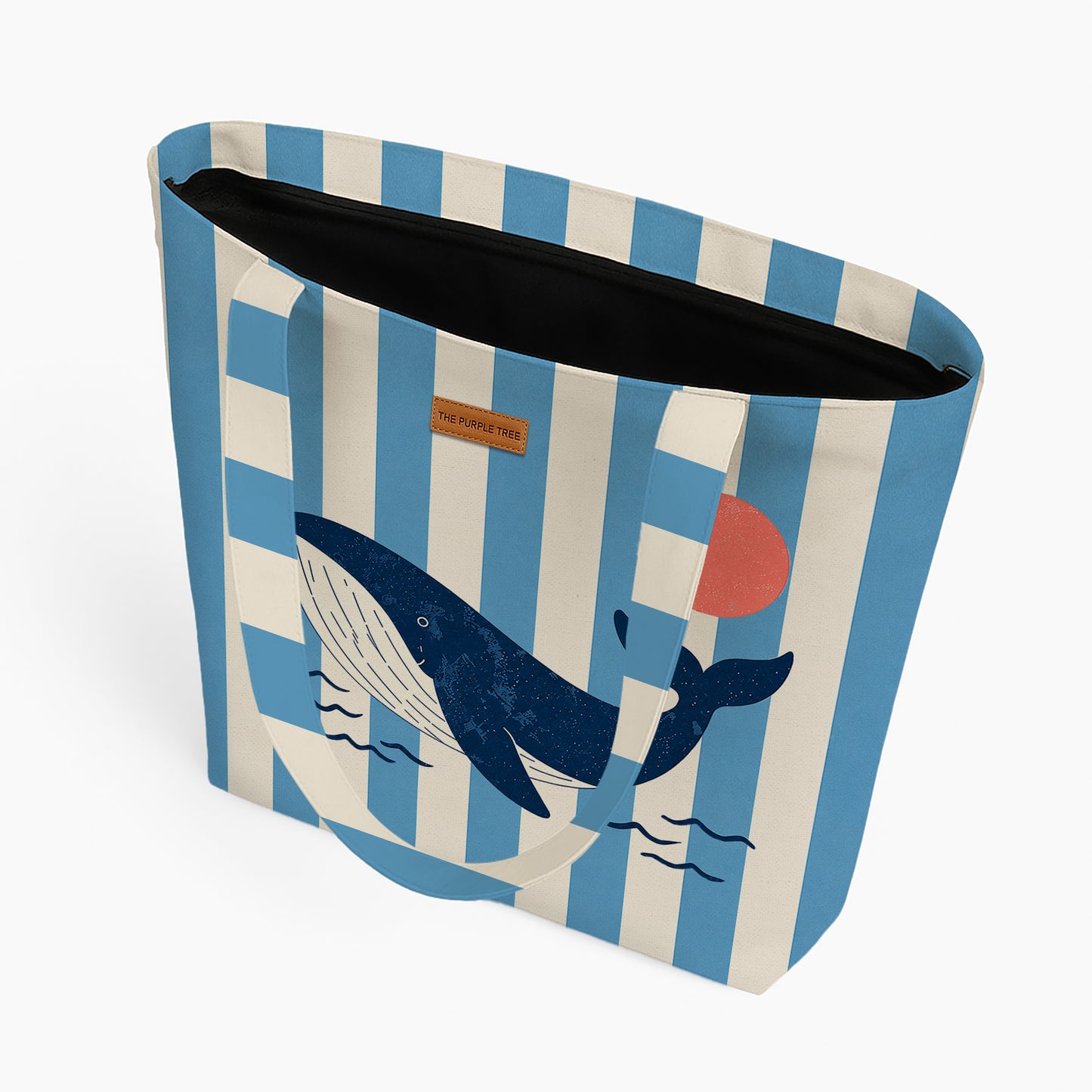 BLUE TIDE WHALE TOTE