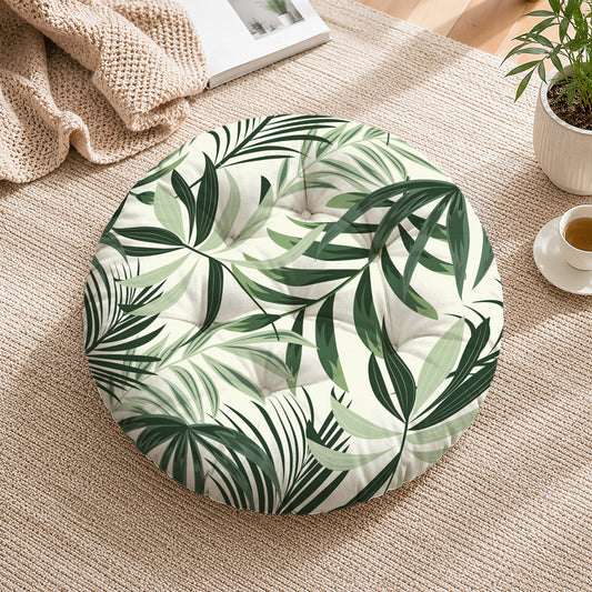 Tropical Vibes Printed Round Chair Cushion