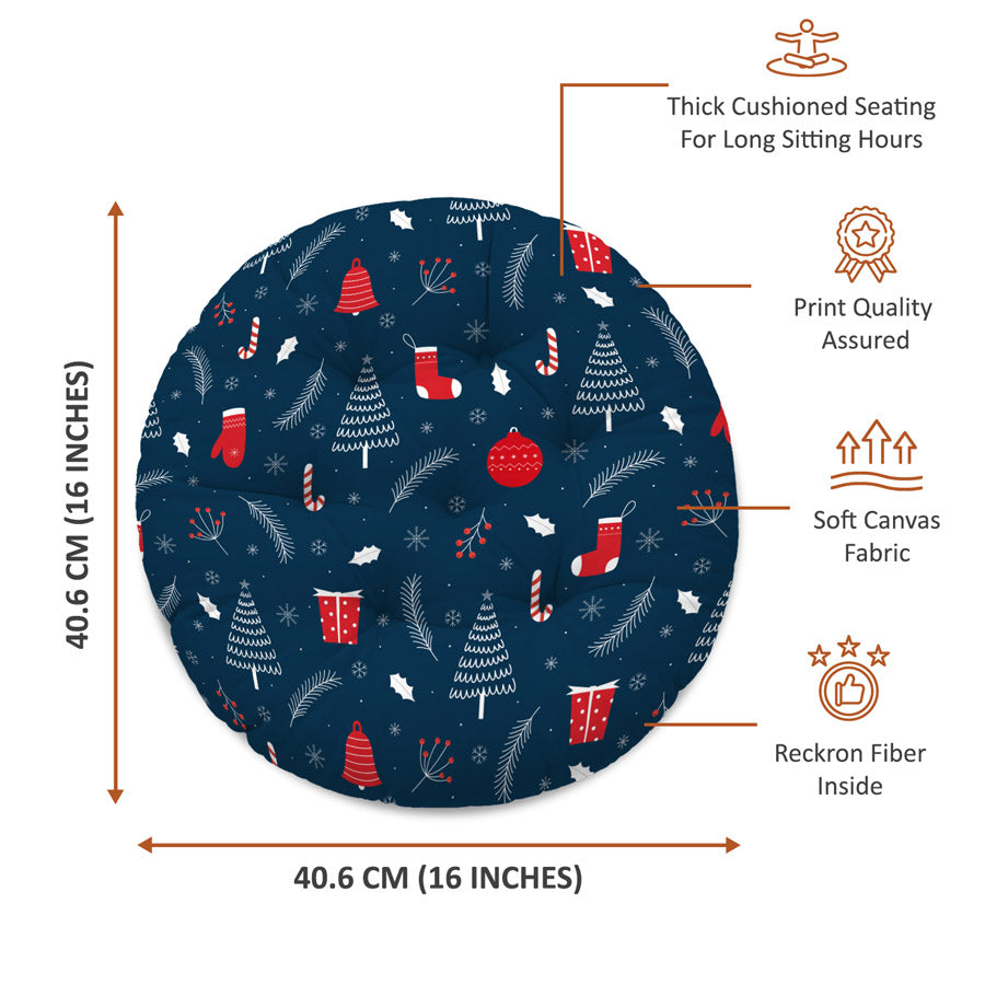 Christmas Round Chair Cushion Chair Pad