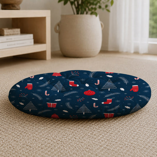 Christmas Round Chair Cushion Chair Pad