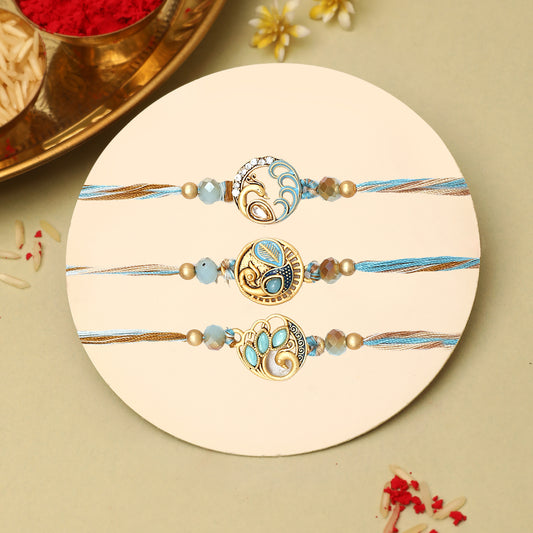 Blue Peacock Krishna Rakhis