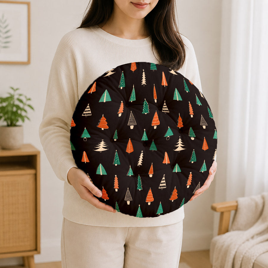 Christmas Round Chair Cushion Chair Pad
