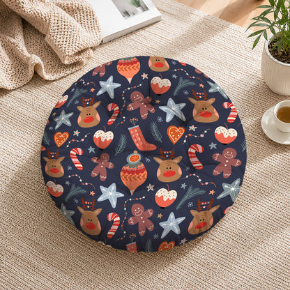 Christmas Round Chair Cushion Chair Pad