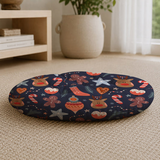 Christmas Round Chair Cushion Chair Pad