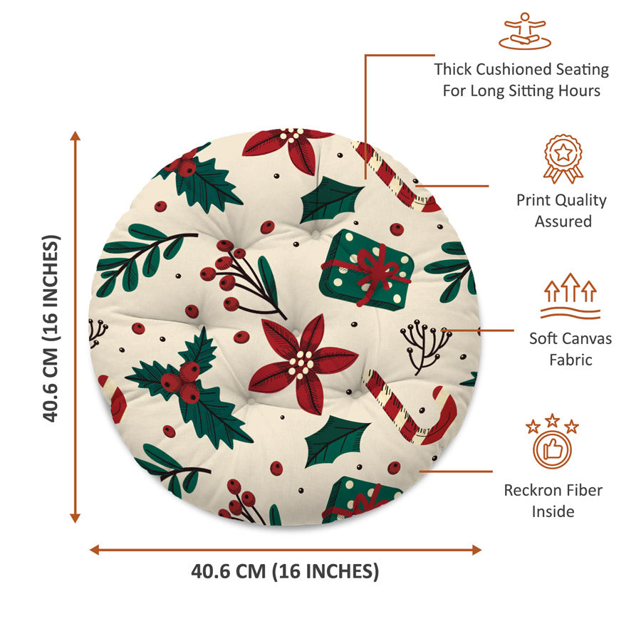 Christmas Round Chair Cushion Chair Pad