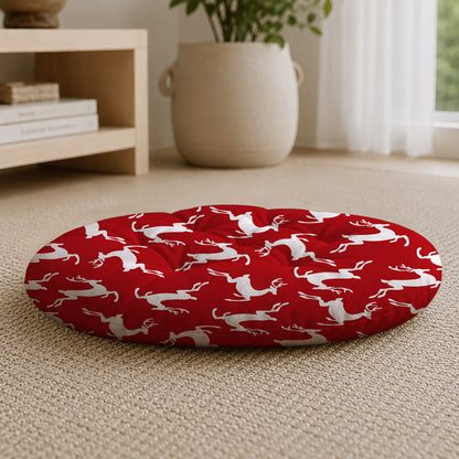 Reindeer Print Chair Cushion Chair Pad