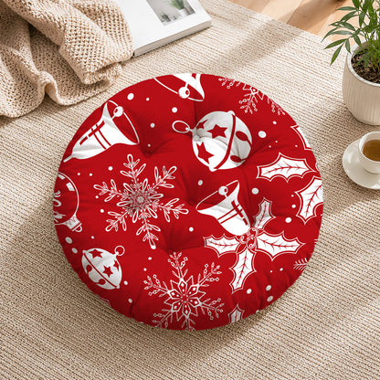 Christmas Ornaments Round Cushion Chair Pad
