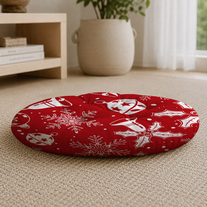 Christmas Ornaments Round Cushion Chair Pad