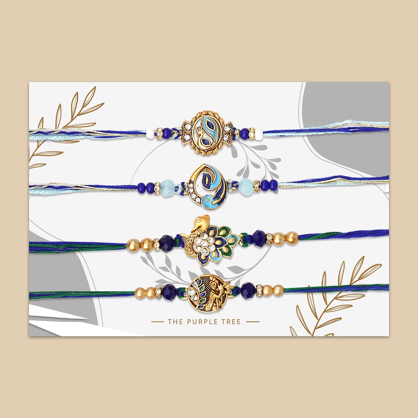 Blue Peacock Rakhis