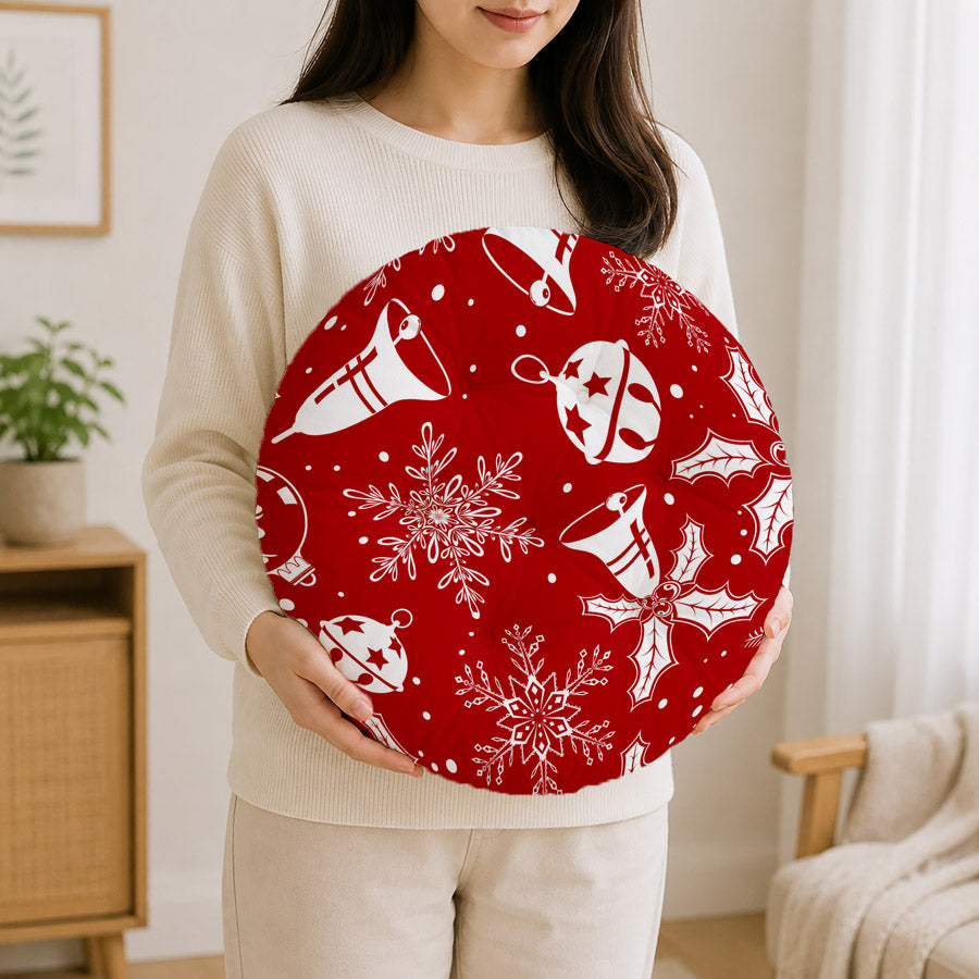 Christmas Ornaments Round Cushion Chair Pad