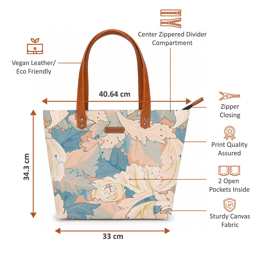 Autumn Leaves Oversized Tote Bag For Women