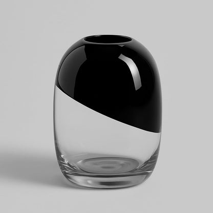 Garden Glass Vase (Black,12 Inch)