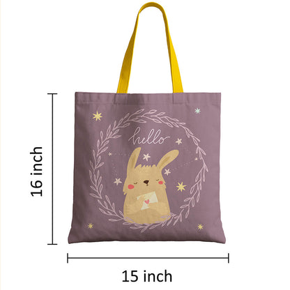 Enchanting Bunny Canvas Tote Bag