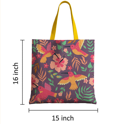 Humming Birds Canvas Tote Bag