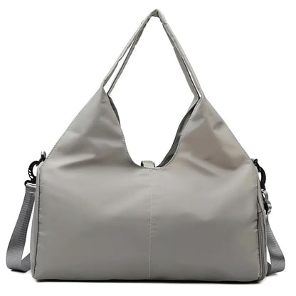 Gym Bag with Shoes Compartment (Grey)