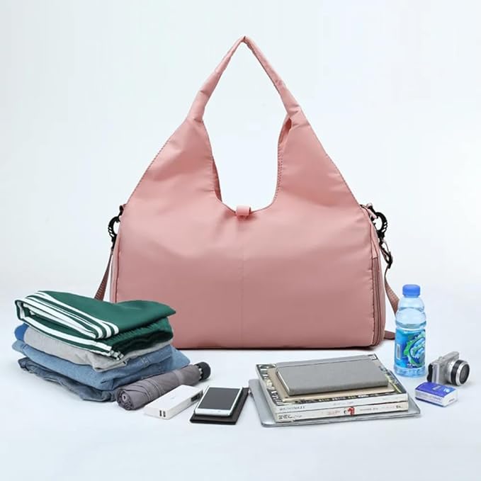 Gym Bag with Shoes Compartment (Grey)