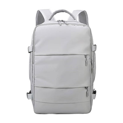 Travel Backpack with Shoe Compartment (Grey)