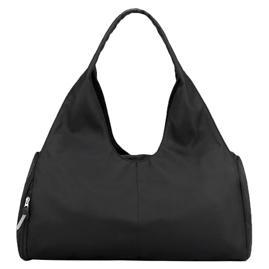Gym Bag with Shoes Compartment (Black)